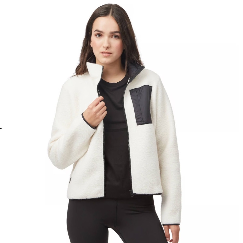 NWT Tentree EcoLoft Zip Jacket - Cloud White
